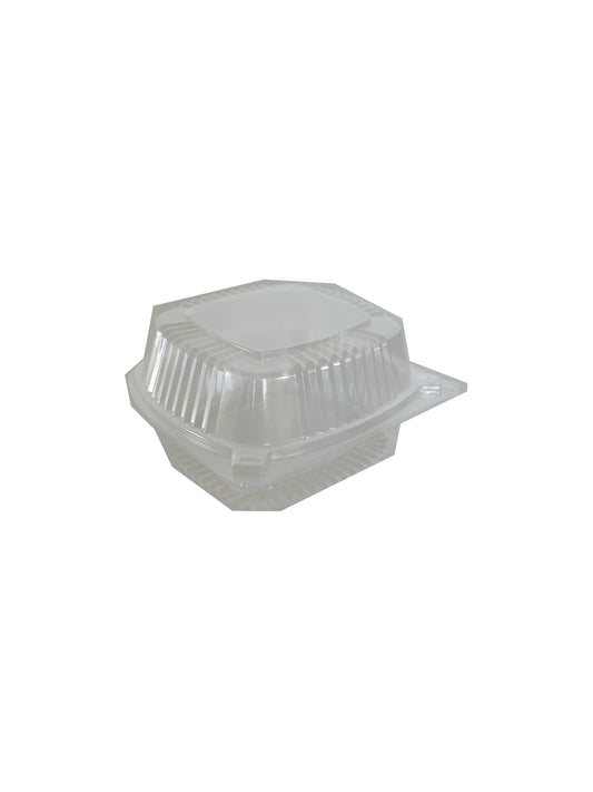 6"x6" Clear Hinged Container - 480ct